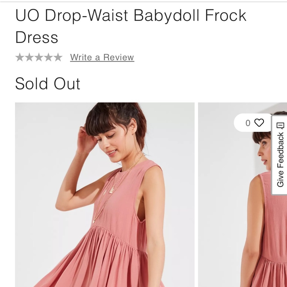 UO Drop-Waist Babydoll Frock Dress - Picture 7 of 7